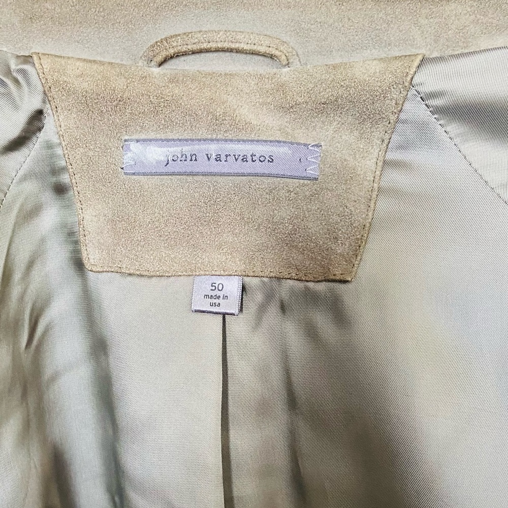 Varvatos 3/4 length 100% suede coat. Barely used. Non smoking household - Picture 11 of 17